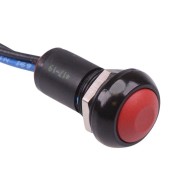 Red Momentary NO/NC Prewired Push Button Switch IP67 IPR5FAD6  Red Momentary NO/NC Prewired Push Button Switch IP67 IPR5FAD6