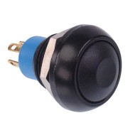 Black Momentary 12mm Push Button Switch SPDT IP67 IPR5SAD2  Black Momentary 12mm Push Button Switch SPDT IP67 IPR5SAD2