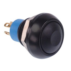 Black Momentary 12mm Push Button Switch SPDT IP67 IPR5SAD2  Black Momentary 12mm Push Button Switch SPDT IP67 IPR5SAD2