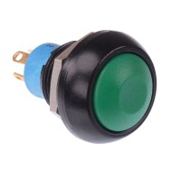 Green Momentary 12mm Push Button Switch SPDT IP67 IPR5SAD3  Green Momentary 12mm Push Button Switch SPDT IP67 IPR5SAD3