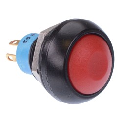 Red Momentary 12mm Push Button Switch SPDT IP67 IPR5SAD6 