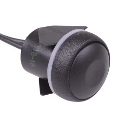 Black Momentary NO Round 16mm Push Button Switch SPST IP54 IQR3F422X1171-127  Black Momentary NO Round 16mm Push Button Switch SPST IP54 IQR3F422X1171-127