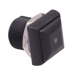 Green LED Black Button Square 16mm Momentary NO Push Button Switch IP67 IRC3S422L0G 