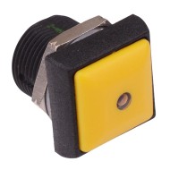 Yellow LED Yellow Button Square 16mm Momentary NO Push Button Switch IP67 Yellow LED Yellow Button Square 16mm Momentary NO Push Button Switch IP67