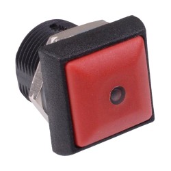Red LED Red Button Square 16mm Momentary NO Push Button Switch IP67 IRC3S462L0S 