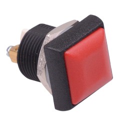 Red Square 16mm Momentary NO Push Button Switch Screw Terminals IP67 IRC3V262 
