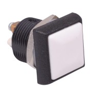 White Square 16mm Momentary NO Push Button Switch Screw Terminals IP67 White Square 16mm Momentary NO Push Button Switch Screw Terminals IP67