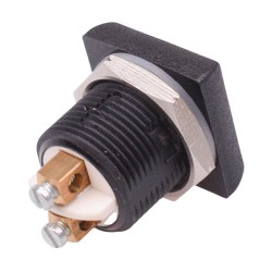 White Square 16mm Momentary NO Push Button Switch Screw Terminals IP67