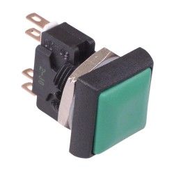 Green Square 16mm Momentary NO/NC Push Button Switch DPDT 5A IP67 IRC8Z232 Green Square 16mm Momentary NO/NC Push Button Switch DPDT 5A IP67 IRC8Z232