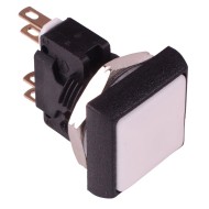 White Square 16mm Momentary Push Button Switch DPDT 5A IP67 IRC8Z272  White Square 16mm Momentary Push Button Switch DPDT 5A IP67 IRC8Z272
