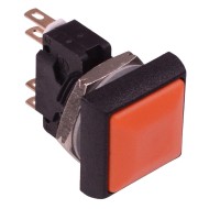 Orange Square 16mm Momentary Push Button Switch DPDT 5A IP67 IRC8Z292  Orange Square 16mm Momentary Push Button Switch DPDT 5A IP67 IRC8Z292