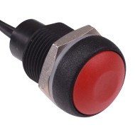Red Round 16mm Latching Push Button Switch Prewired IP67 IRR1F462  Red Round 16mm Latching Push Button Switch Prewired IP67 IRR1F462