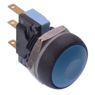 Blue Round 16mm Momentary Push Button Switch SPDT 5A IP67 IRR7Z212  Blue Round 16mm Momentary Push Button Switch SPDT 5A IP67 IRR7Z212