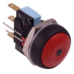 Red LED Red Button Round 16mm Momentary Push Button Switch SPDT 5A IP67 IRR7Z262L0S 