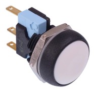 White Round 16mm Momentary Push Button Switch SPDT 5A IP67 IRR7Z272  White Round 16mm Momentary Push Button Switch SPDT 5A IP67 IRR7Z272