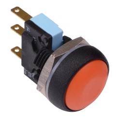 Orange Round 16mm Momentary Push Button Switch SPDT 5A IP67 IRR7Z292  Orange Round 16mm Momentary Push Button Switch SPDT 5A IP67 IRR7Z292