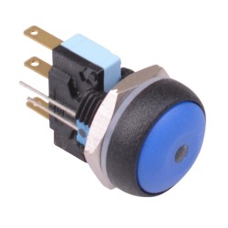 Blue LED Round 16mm Momentary NO/NC Push Button Switch SPDT 5A IP67 IRR7Z2B2L0B  Blue LED Round 16mm Momentary NO/NC Push Button Switch SPDT 5A IP67 IRR7Z2B2L0B