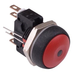 Red LED Red Button Round 16mm Momentary Push Button Switch DPDT 5A IP67 IRR8Z262L0S 