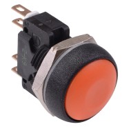 Orange Round 16mm Momentary Push Button Switch DPDT 5A IP67 IRR8Z292  Orange Round 16mm Momentary Push Button Switch DPDT 5A IP67 IRR8Z292