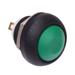 Green Momentary 12mm Push Button SPST IP67 ISR3SAD300160 