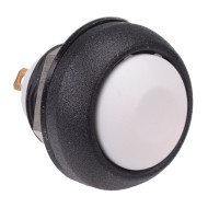 White Momentary 12mm Push Button SPST IP67 ISR3SAD7/100160  White Momentary 12mm Push Button SPST IP67 ISR3SAD7/100160