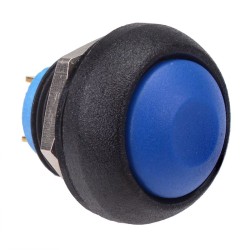 Blue Momentary 12mm Push Button Switch SPST IP67 ISR3SADB00  Blue Momentary 12mm Push Button Switch SPST IP67 ISR3SADB00