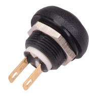 Black Momentary 12mm Push Button SPST IP67 ISR3Z1AD200 