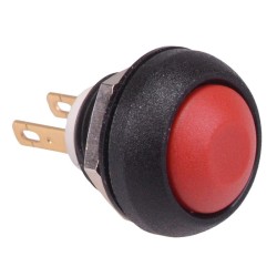 Red Momentary 12mm Push Button SPST IP67 ISR3Z1AD600 