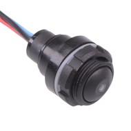 Blue LED Black 16mm Round Momentary NO Push Button Switch Prewired IP67 IZPR3F422L0B Blue LED Black 16mm Round Momentary NO Push Button Switch Prewired IP67 IZPR3F422L0B