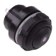 Blue LED Black Button 16mm Momentary NO Push Button Switch IP67 IZPR3S422L0B  Blue LED Black Button 16mm Momentary NO Push Button Switch IP67 IZPR3S422L0B