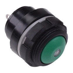 Green LED Green Button 16mm Momentary NO Push Button Switch IP67 IZPR3S432L0G 
