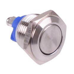 Off-(On) Momentary 16mm Metal Push Button Switch SPST Screw Terminals Off-(On) Momentary 16mm Metal Push Button Switch SPST Screw Terminals