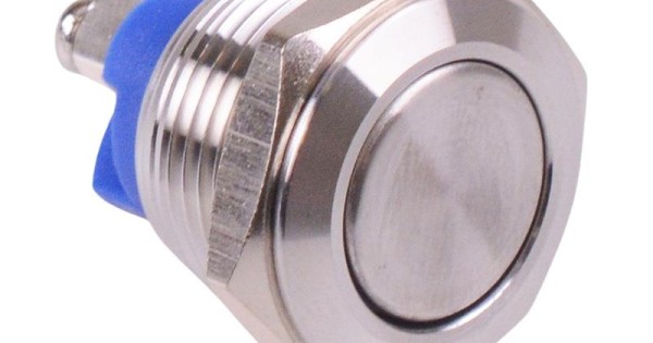 Off-(On) Momentary 16mm Metal Push Button Switch SPST