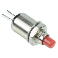 Red Microminiature 5mm Momentary Off-(On) Push Button SPST 0.5A Red Microminiature 5mm Momentary Off-(On) Push Button SPST 0.5A