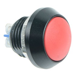 Red Off-(On) Momentary Push Button Switch Screw Terminals SPST IP65
