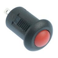 Red Off-(On) Momentary Snap-In Push Button Switch SPST Red Off-(On) Momentary Snap-In Push Button Switch SPST