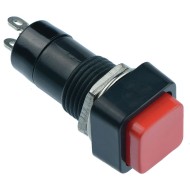 Red Off-(On) Momentary Square Push Button Switch 12mm SPST Red Off-(On) Momentary Square Push Button Switch 12mm SPST