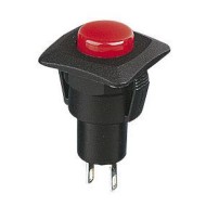 Red On-(Off) Momentary Low Profile Push Button Switch SPST R13-510B Red On-(Off) Momentary Low Profile Push Button Switch SPST R13-510B