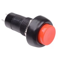 Red On-(Off) Momentary Round Push Button Switch 12mm SPST Red On-(Off) Momentary Round Push Button Switch 12mm SPST