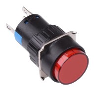 Red Round Momentary 16mm Push Button Switch NO/NC 230V Red Round Momentary 16mm Push Button Switch NO/NC 230V