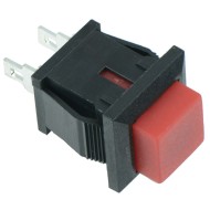 Red Square Momentary On-(Off) Push to Break Switch 1A SPST Red Square Momentary On-(Off) Push to Break Switch 1A SPST