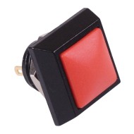 Red Square Off-(On) Momentary 12mm Metal Push Button Switch IP65 SPST Red Square Off-(On) Momentary 12mm Metal Push Button Switch IP65 SPST