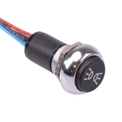 Side Lights illuminated Automotive Momentary 12mm Push Button Switch SPST IP67