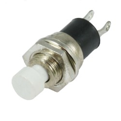 White Off(On) Momentary Miniature Push Button Switch SPST