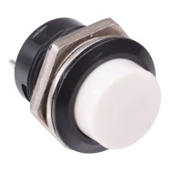 White Momentary Off-(On) Push Button 16mm 3A SPST White Momentary Off-(On) Push Button 16mm 3A SPST