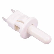 White Off-(On) Momentary Push Button Switch 19mm SPST White Off-(On) Momentary Push Button Switch 19mm SPST