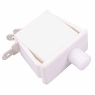 White Off-(On) Rectangle Momentary Push Button Switch 19mm SPST White Off-(On) Rectangle Momentary Push Button Switch 19mm SPST