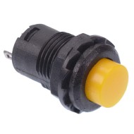 Yellow 12mm Latching On-Off Switch SPST Yellow 12mm Latching On-Off Switch SPST