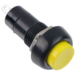 Yellow Off-(On) Momentary Round Push Button Switch 12mm SPST Yellow Off-(On) Momentary Round Push Button Switch 12mm SPST