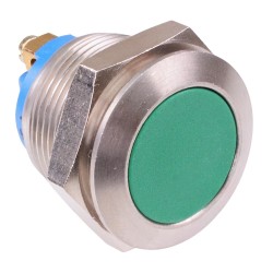 Off-(On) Momentary 19mm Flat Anti Vandal Push Button Switch SPST AV091003A943  Off-(On) Momentary 19mm Flat Anti Vandal Push Button Switch SPST AV091003A943